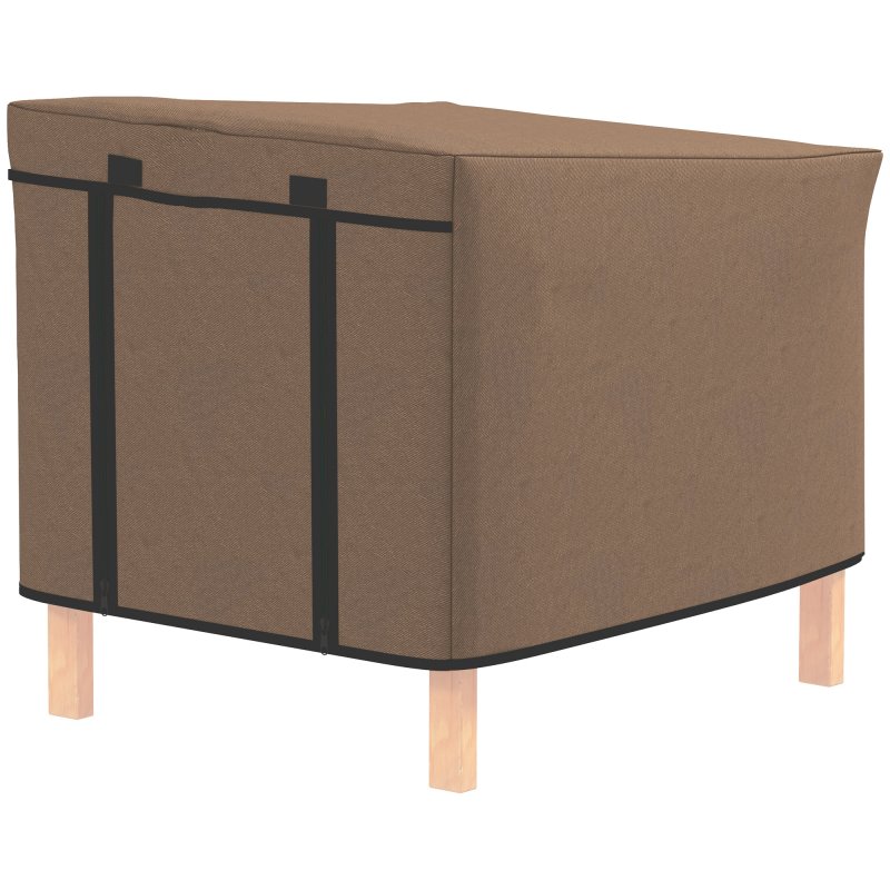 PawHut Rabbit Hutch Cover, Guinea Pig Hutch Cover, for Model X-D2-0047 & Similar Models, 43 x 52 x 37cm, Brown