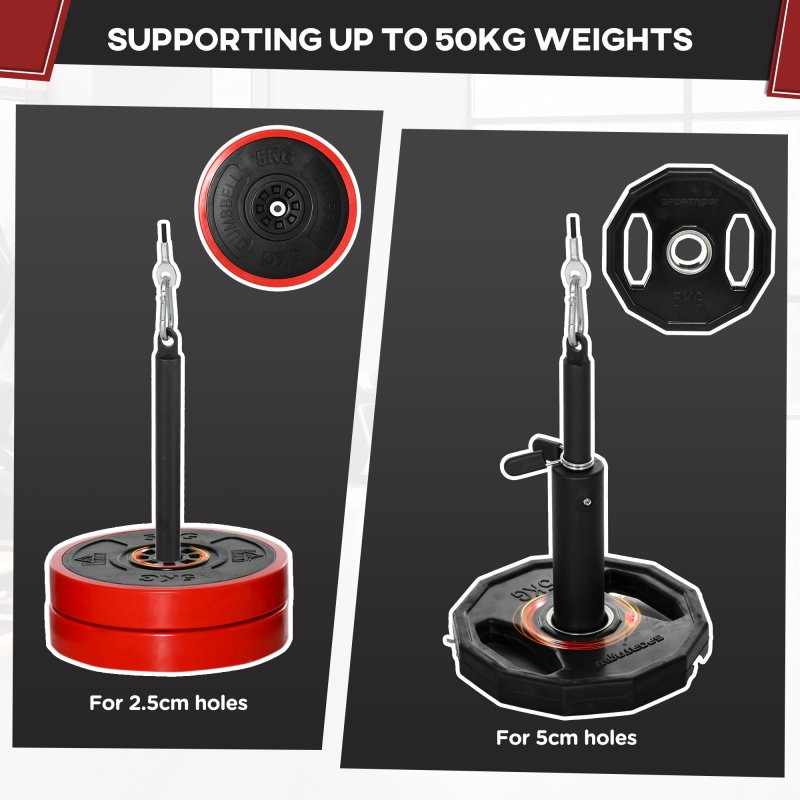 SPORTNOW Cable Machine Pulley System, Lat Pull Down System with DIY Loading Weight for Home Gym Biceps Triceps Arm Shoulder Back Training