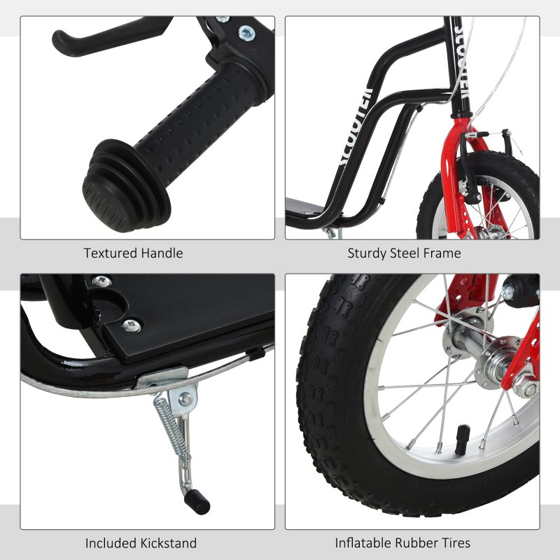 HOMCOM Stunt Scooter, Kids Scooter, 12" Wheels