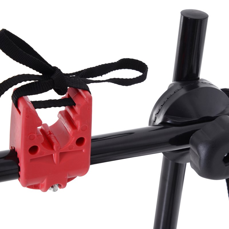 HOMCOM Foldable 3 Bike Carrier Rear Hitch Mount Bicycle Rack W/ Straps Car Trunk SUV Travel Transit