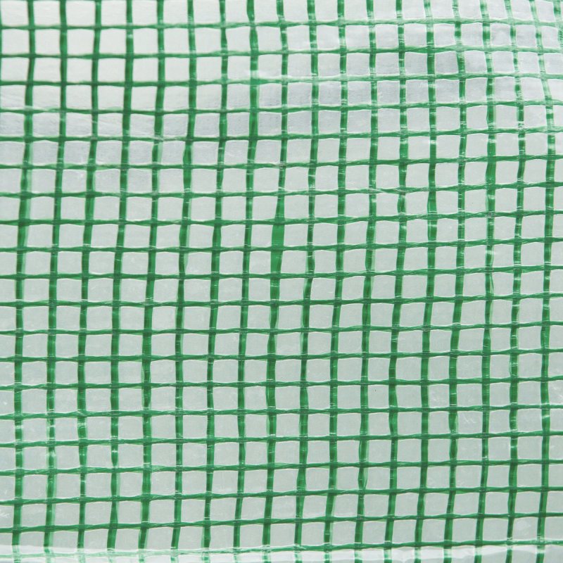 Outsunny 2 x 3(m) Walk-in Polytunnel Greenhouse with Wide Roll-up Door, 4 Mesh Windows, Tunnel Warm House Tent with UV-resistant PE Cover, Green