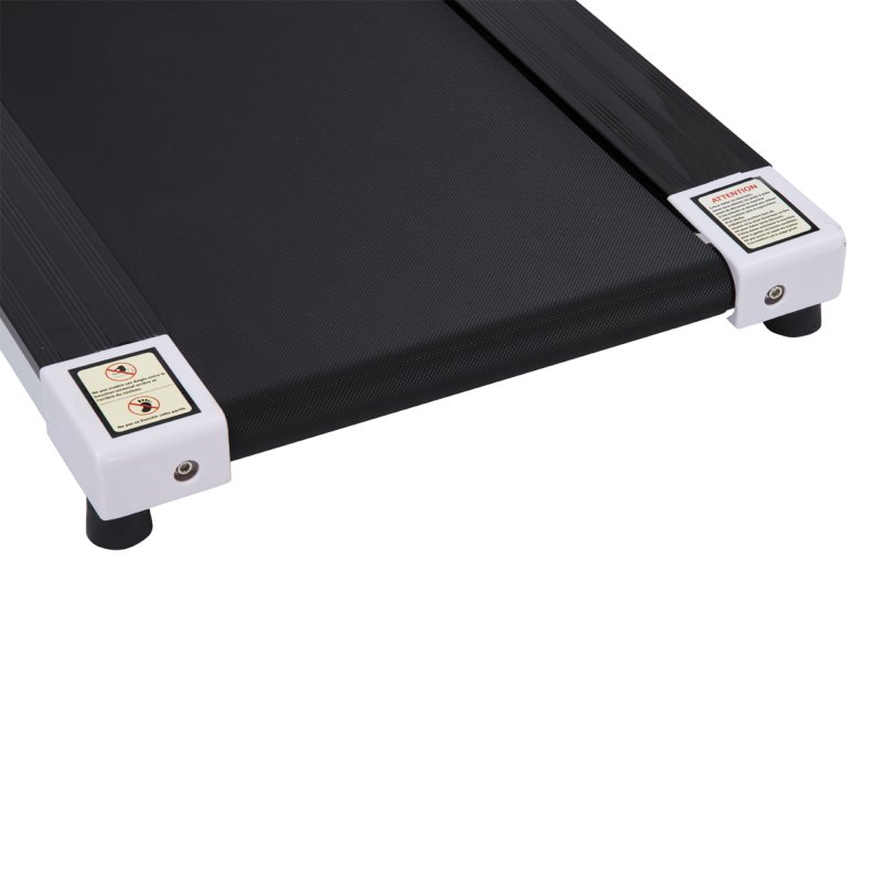 HOMCOM Electric Treadmill Walking Pad, 1-10km/h Folding Running Machine, Gym Fitness Exercise with LCD Monitor, White