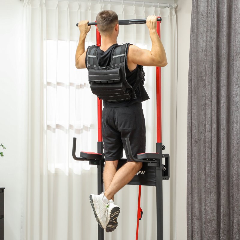 SPORTNOW 15KG Adjustable Weighted Vest, Weight Vest with 15 Metal Weights, Adjustable Straps and Reflective Strips, for Men and Women Running Cardio Exercise Strength Training