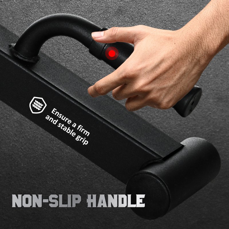 SPORTNOW Barbell Jack, Deadlift Jack with Non-Slip Handle and Plastic Padding, Easy Loading and Unloading 200kg Barbell Plates, for Home Gym, Deadlifting Weight Training
