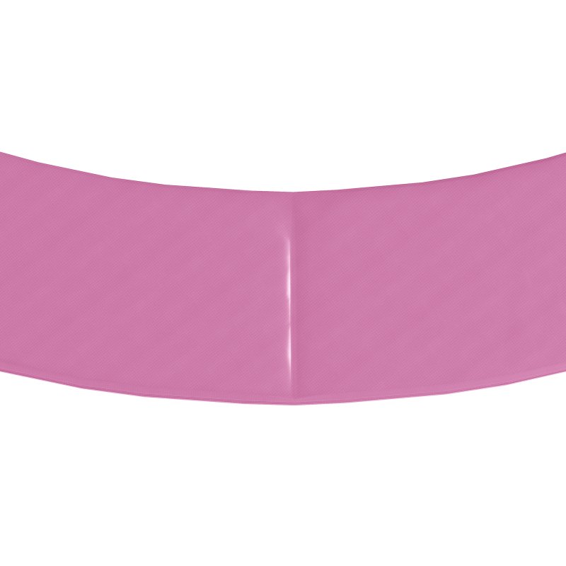 SPORTNOW 12FT Trampoline Spring Cover, Plastic Trampoline Pad Replacement with Elastic Cord, Waterproof, UV Resistant and Tear-Resistant, Pink