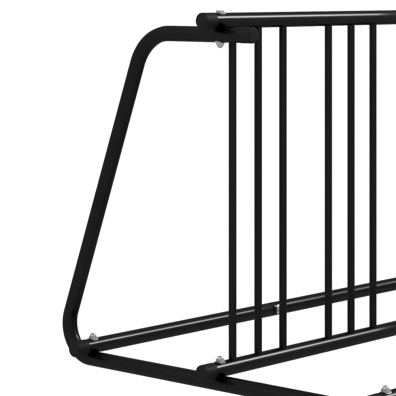 DURHAND Bike Stand, Double-sided Bike Rack Floor Stand for 6 Bicycles, Kids/Mountain/Road Bikes Garage Indoor Outdoor Use
