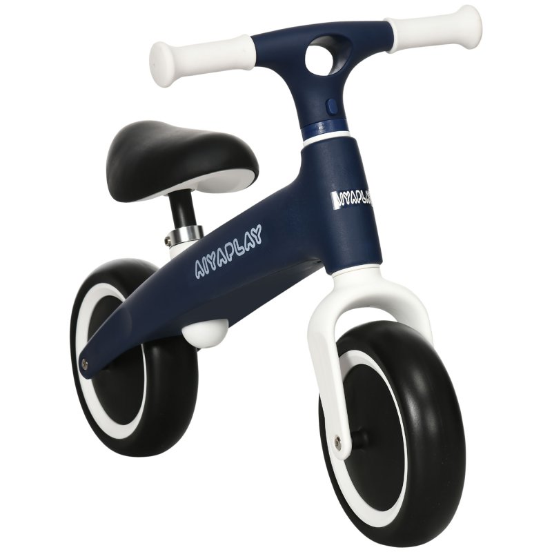 AIYAPLAY Baby Balance Bike Children Bike Without Pedals w/ Adjustable Seat, for Toddlers, Ages 1.5-3 Years up to 25kg - Blue