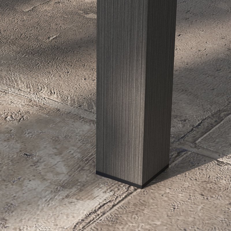 Outsunny Aluminium Outdoor Coffee Table, Rectangular Patio Side Table with Slat Tabletop for Indoor, Garden, Balcony, 100cm x 60 cm, Brown