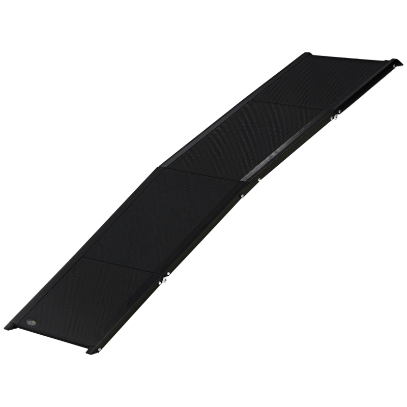 PawHut Folding Dog Ramp for Car for Extra Large Dogs, Portable Pet Ramp with Non-slip Surface, Aluminium Alloy Frame