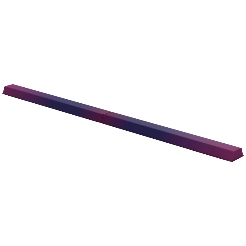 SPORTNOW 7.7ft Folding Gymnastics Beam, Floor Balance Beam for Kids with Anti-Slip Base, Gymnastics Equipment for Home Gym, Training Exercise, Blue and Pink