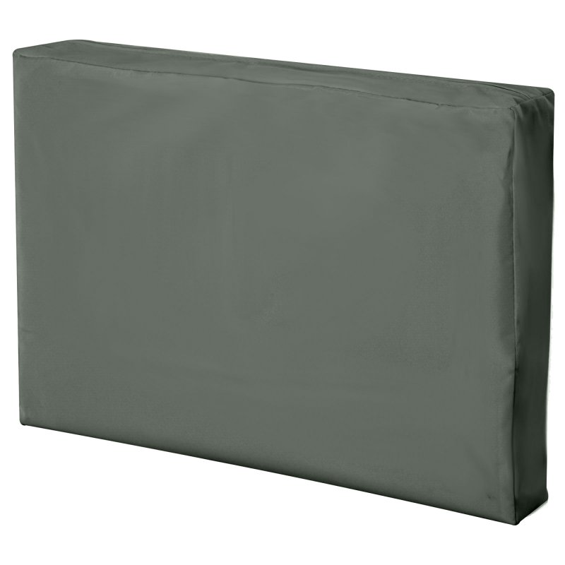 Outsunny Rattan Cushion Covers, Outdoor Seat Cushion Covers, Garden Furniture Covers Replacement - COVER ONLY, Grey