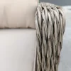 RATTAN WICKER CONSERVATORY OUTDOOR GARDEN FURNITURE DINING SET CORNER SOFA TABLE BEIGE NAURTUAL GREY