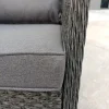 RATTAN WICKER CONSERVATORY OUTDOOR GARDEN FURNITURE DINING SET CORNER SOFA TABLE GREY