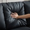 RECLINER BLACK CORNER SOFA SUITES SETTEE SEATER ARMCHAIR FAUX LEATHER