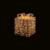 Christmas Rose Gold Parcel Gift Boxe With 600 Warm White LEDs light 25cm