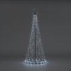 2.5m Easy Set Up Pre Lit Christmas Outdoor Maypole Tree 884 twinkling Cool White LED