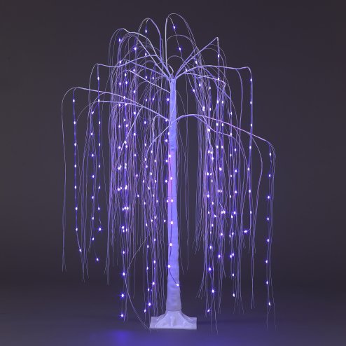 1.5m/5ft Willow Christmas Tree with 192 RGB Multicoloured App & Remote controlled leds