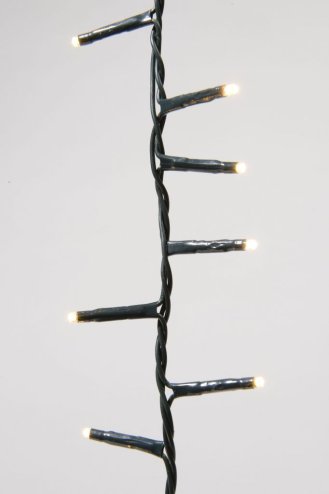 750 Ultra-Bright Warm White LED Outdoor Fairy String Twinkle Compact Lights (green cable)