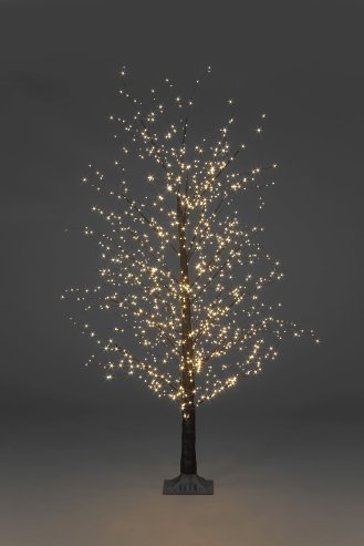 1.5m/5ft Black Micro Dot Christmas Tree with 900 classic warm white static leds