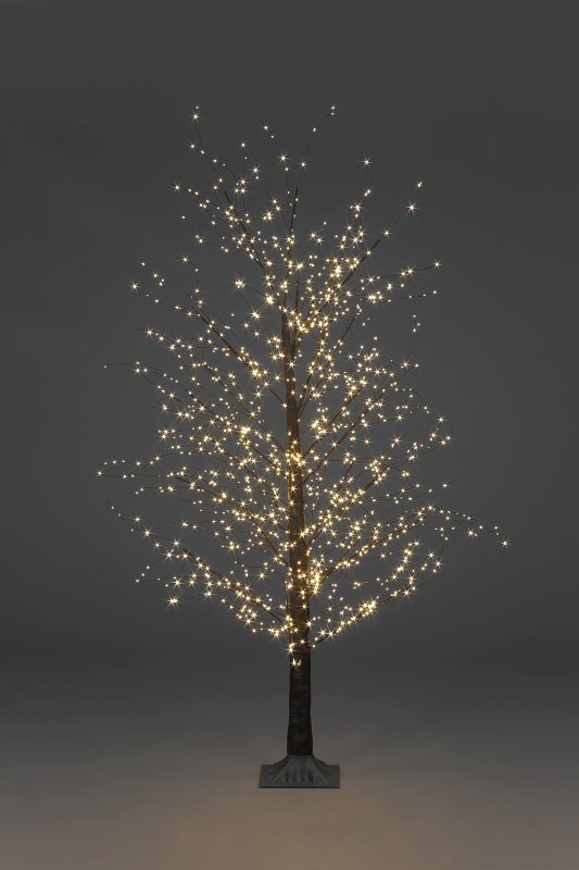 1.5m/5ft Black Micro Dot Christmas Tree with 900 classic warm white static leds