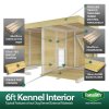 6X4 Dog Kennel (4ft Height) Flat Packed