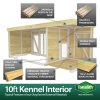 10X4 Dog Kennel (4ft Height) Flat Packed