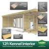 12X4 Dog Kennel (4ft Height) Flat Packed