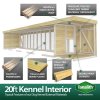 20X4 Dog Kennel (4ft Height) Flat Packed