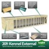20X4 Dog Kennel (4ft Height) Flat Packed