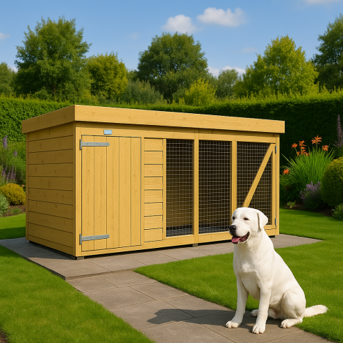 8x4 Dog Kennel (4ft Height) Flat Packed