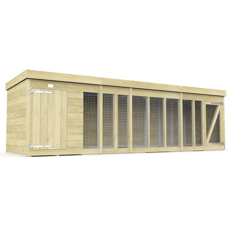 14X4 Dog Kennel (4ft Height) Flat Packed