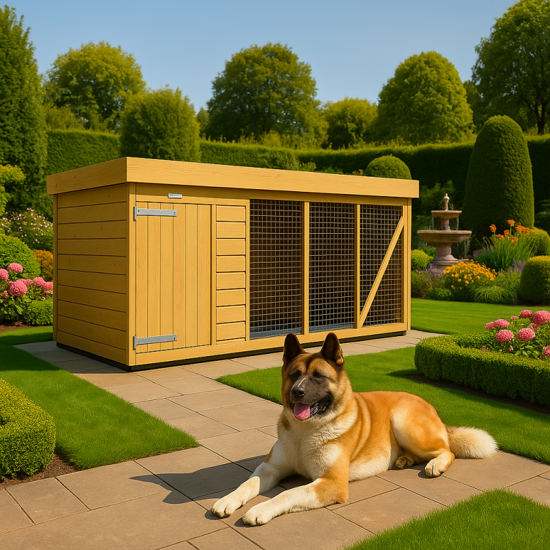 16X4 Dog Kennel (4ft Height) Flat Packed