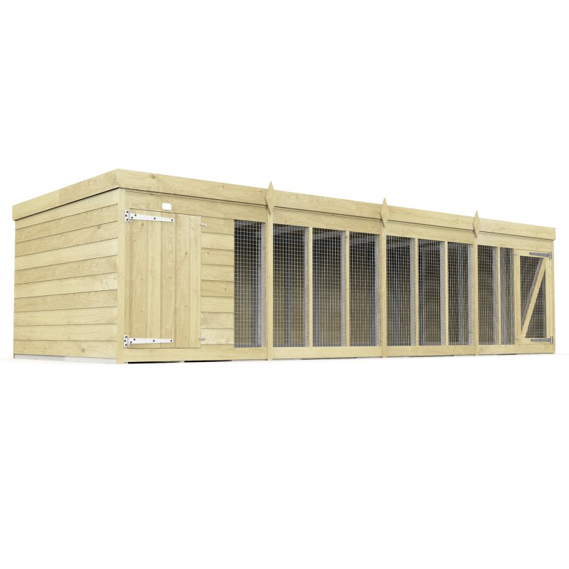 16X4 Dog Kennel (4ft Height) Flat Packed