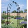 Abbey Metal Garden Rose Arch Arbour Modern Design 228cm High