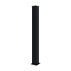 Harrogate Aluminium Garden Gate Latch Post Black Blank 180cm High