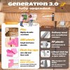 Easel for Kids Double-Sided Kids Easel with Paper Roll Wooden