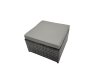 Fimous Garden Rattan Outdoor Furniture Set 9 Seater with 3 Seater Sofa 3 Stools Dark Grey