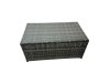 Fimous Outdoor Love Sofa Coffee Table Set Garden Rattan Furniture Set 10 Seater with 4 Stools Dark Grey