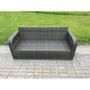 Fimous Patio Garden Furniture Sets Wicker 9 Seater Outdoor Rattan Furniture Sofa Sets with Square Coffee Table
