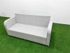 Fimous Outdoor Garden Furniture Sets 6 Seater Wicker Rattan Furniture Sofa Sets with Square Coffee Table high Back Lounge Sofa Light Grey