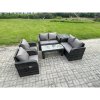 Fimous 6 Piece Rattan Garden Furniture Set Outdoor Patio Sofa, Table and Chairs Garden Table Ideal for Pool Side, Balcony, Outdoor and indoor Conservatory Patio Set