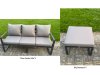 Fimous U-shaped Garden Furniture Set 9-Seater Aluminium Outdoor Dining Set with Adjustable Rising Lifting Dining Table 2 Side Tables Dark Grey