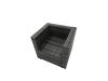 Fimous Rattan Garden Furniture Firepit Dining Set 7 Seater Lounge Sofa Table Set with 2 big Footstool