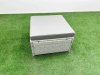 Fimous 9 Seater Poly Rattan Outdoor Garden Furniture Adjustable Lifting Dining or Coffee Table Sofa Set Patio 3 Seater Sofa Reclining Chair 3 Seater Sofa 2 Big Footstools 2 Side Table Light Grey