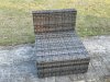 Fimous 4 PC Modular Rattan Garden Furniture Sofa Set Corner Sofa And Armless Sofa