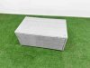 Fimous 8 PCs Rectangular Coffee Table Set Reclining Chair Inclining Sofa Seat 2 Big Footstool 2 Small Stool Light Grey