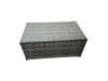 Fimous 9 Seat Rattan High Back Corner Sofa Set Patio Coffee Table Set with 2 Big Stools Dark Grey Mixed