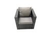 Fimous 9 Seater Rattan Garden Outdoor Furniture Set with 3 Seater Sofa Coffee Table 2 Big Footstool Side table