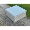 Fimous 9 Seater Light Grey Rattan Sofa Set Chairs 2 Coffee Table Footstool Outdoor Garden Furniture