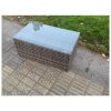 Fimous 7 Seater Garden Furniture Set Rattan Outdoor Lounge Sofa Chair With Tempered Glass Table 2 Big Footstool Dark Grey Mixed